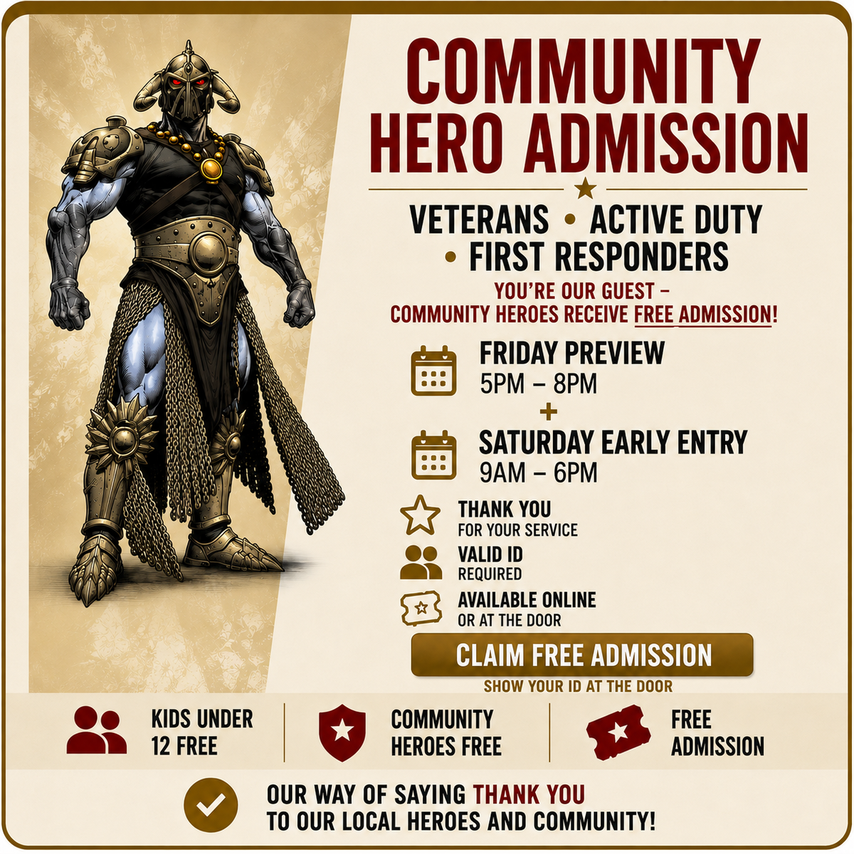 Community Hero Admission